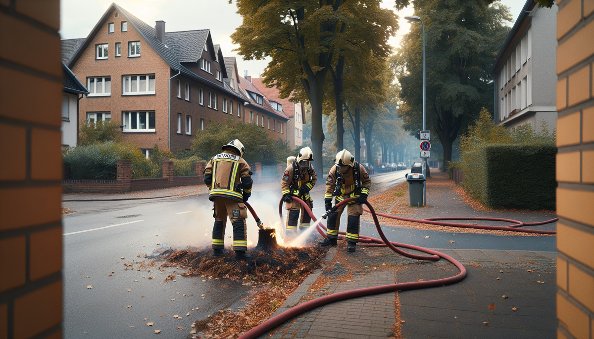 Iserlohn: Flächenbrand am «Lünkerhohl» binnen Stunde gelöscht